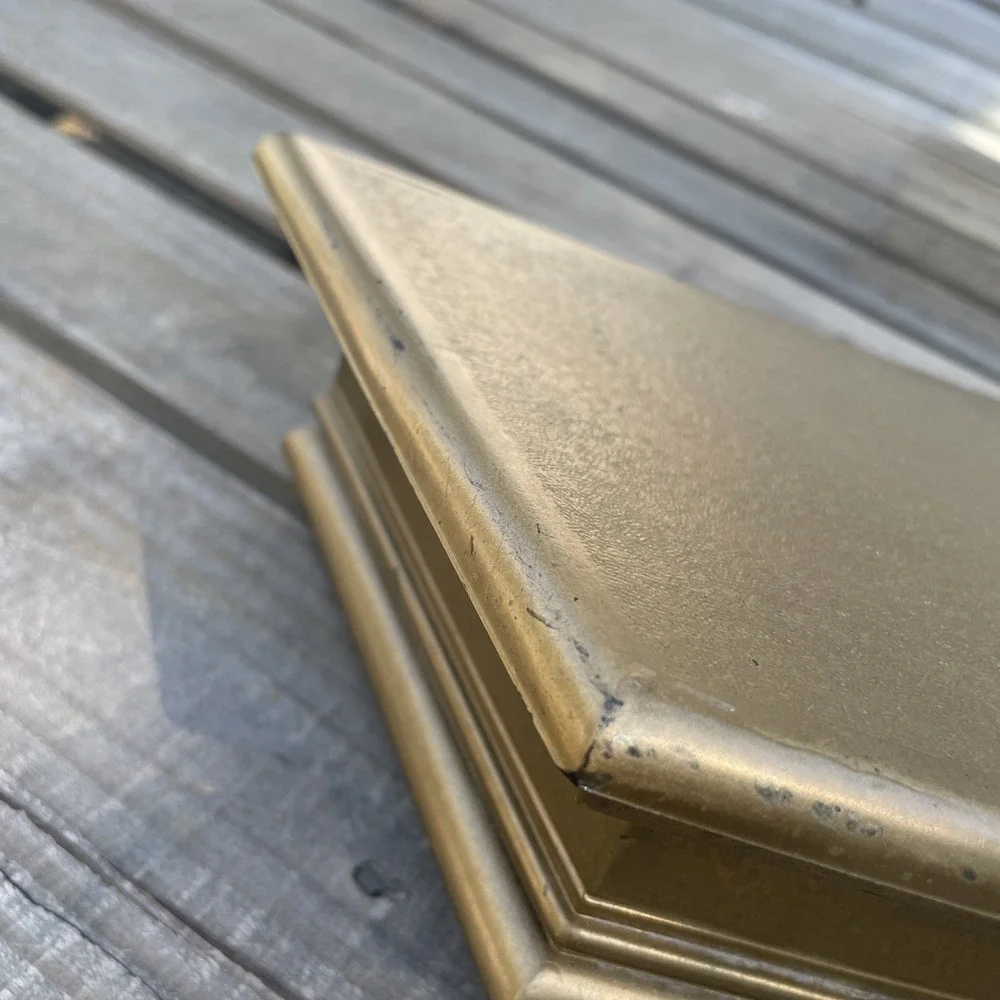 Vintage Syroco 3073 Gold Plastic Wall Shelf Hollywood Regency 16x6 1991 Floating